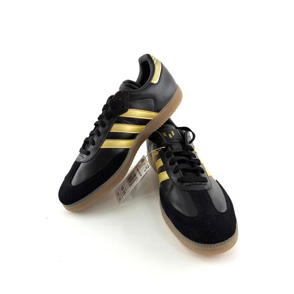 Adidas Unisex Core Black Gum Samba Messi Indoor Soccer Size M10 W11 - Picture 10 of 12